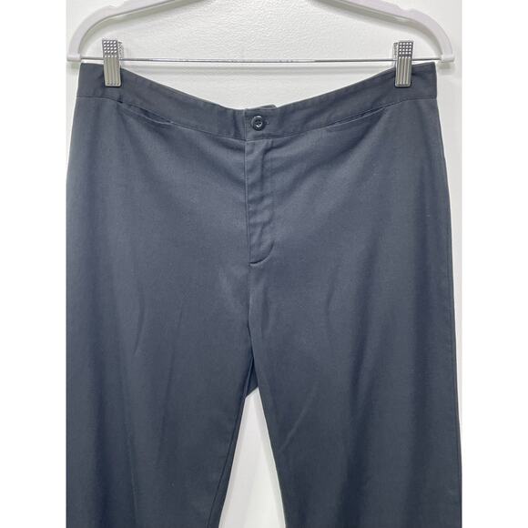 Y2K Aeropostale Trouser Pants Pull On Mid Rise Straight Leg Black Women Size 12R - Picture 2 of 9